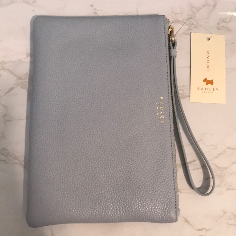 Radley London light pastel blue wristlet